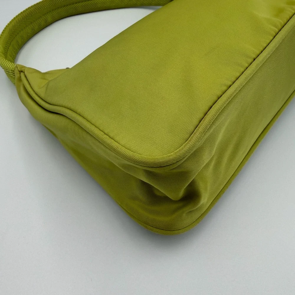 PRADA green tessuto hobo vintage - Picture 7 of 16